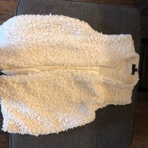 Fuzzy Sherpa long vest